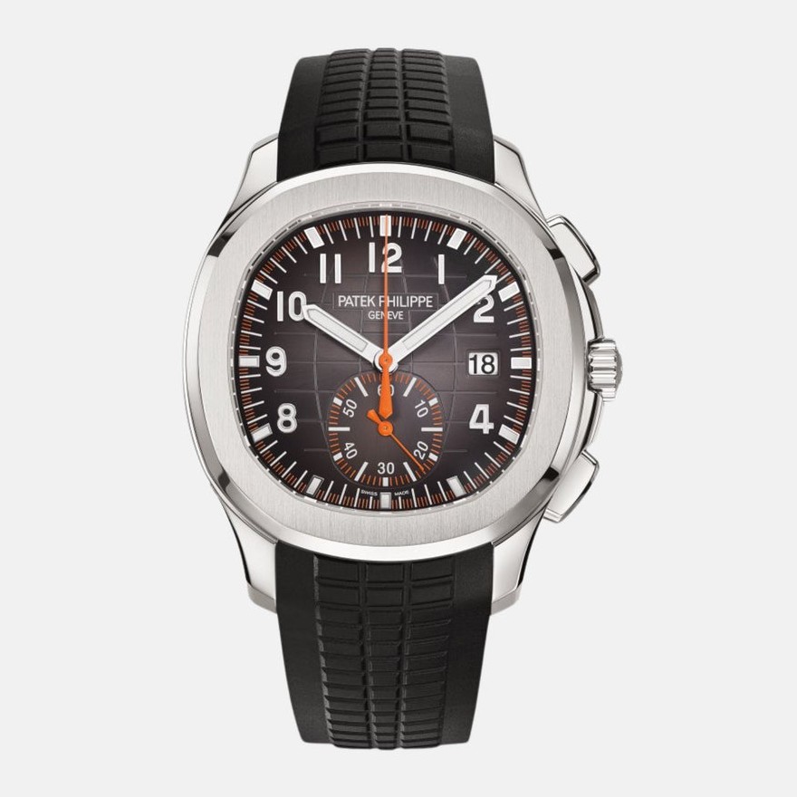 Patek Philippe Aquanaut Chronograph 5968A-001 in steel with orange accents