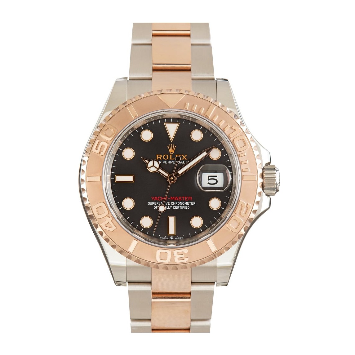 Rolex Yacht-Master 40 126621 in Oystersteel and Everose gold with chocolate dial